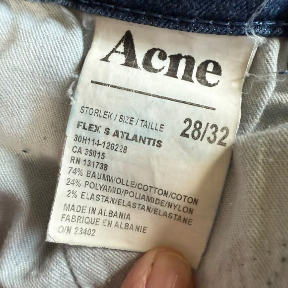 Acne Studios Flex S Atlantis Skinny Jeans Blue Size 28 - Picture 7 of 13